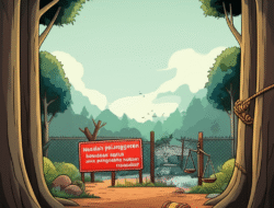 Masalah pelanggaran kawasan serta penguatan hukum  tersangkut